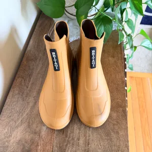 Womens EU 41 Tan‎ Brown Waterproof Ankle Rain Bots Lug Sole Pull On Outdoor Wet thumbnail 10
