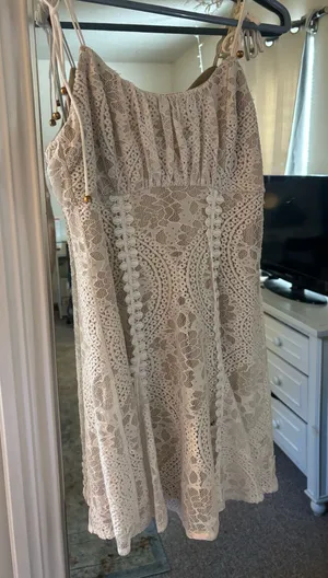 Hello Molly Lace White Mini Dress thumbnail 3