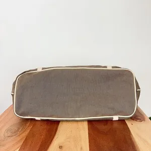 Pre-Owned Prada Beige/Brown Jacquard Logo Canvas‎ And Leather Top Handle thumbnail 8