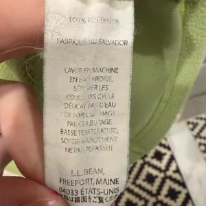 L.L. Bean Lime Green quarter-zip fleece pullover Sweater M Gorpcore Cabincore thumbnail 8