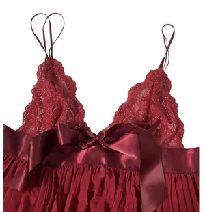 Victorias Secret Women Size Small Red Lingerie Intimate Sleepwear (10F-4P) thumbnail 3