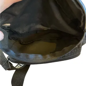 PINK Victoria's Secret Black Belt Bag with Silver Accents thumbnail 3