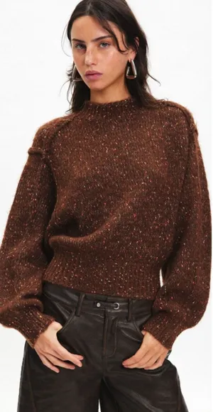Urban Outfitters Kimchi‎ Blue Elise Confetti Knit Mockneck Pullover Sweater XL thumbnail 1