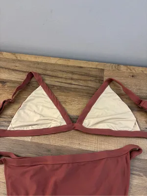 Joyfolie Classic Triangle Bikini Set Mauve Rose Minimalist Swimwear thumbnail 6