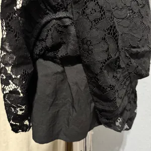 TOBI Black Lace Ruffle Off the‎ Shoulder Mini Whimsigoth Dress XL Dark Romantic thumbnail 8