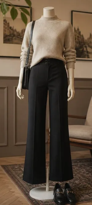 Armani Collezioni Women's Black Dress Pants Size 14 thumbnail 1