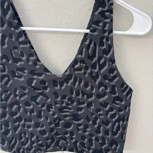 Aerie Blue Fitted Crop Tank Top thumbnail 2