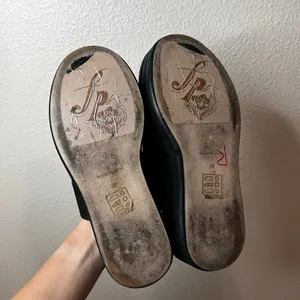 Free People FP Hayes Flatform Platform Sandals in black WOMENS 39 thumbnail 6