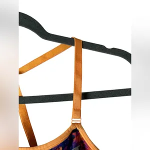 Champion Purple Orange Print Strappy Sports Bra‎ Size M thumbnail 4