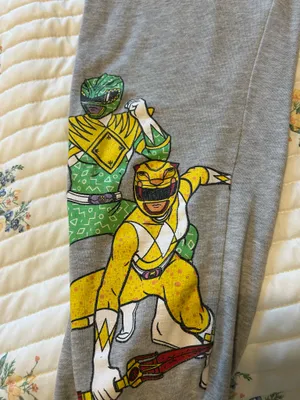 Mighty Morphin Power Rangers Sweatpants Gray Size M thumbnail 3