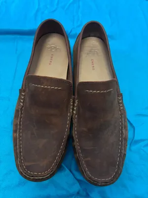 UGG  Brown Leather Treadlite Loafers  size 9 thumbnail 2