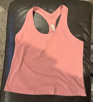 Pink mauve Lululemon tank top 2.0 style Razorback Size 14 No flaws! Never worn thumbnail 1