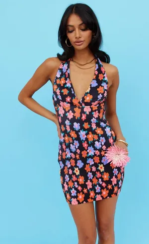 NWT Hello Molly‎ Worldly Loves Dress Floral Size Medium thumbnail 1