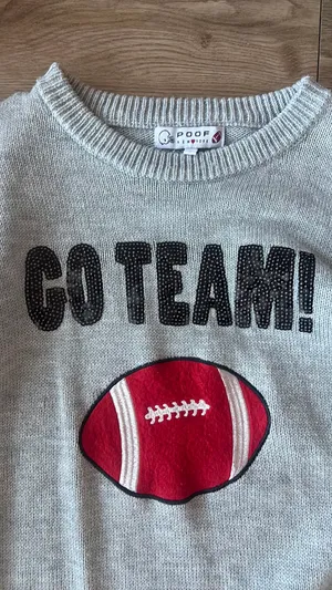 Football sweater Gray Size L thumbnail 2