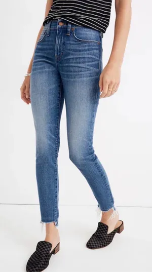 Madewell 9” High-Rise Skinny Jeans Classic Blue Jeans Size 24 thumbnail 1