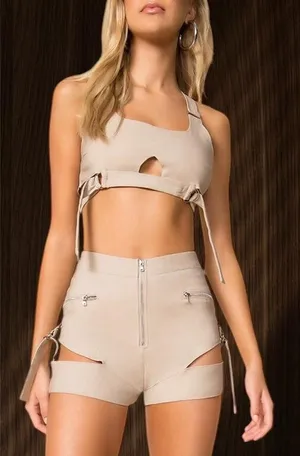 Tiger Mist | Reed Crop Top And Shorts Set thumbnail 1
