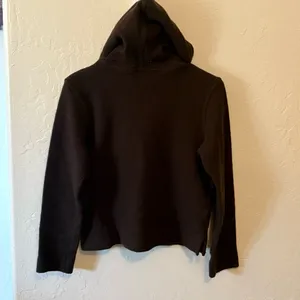 Banana Republic hooded sweater. Sz Medium Brown. thumbnail 4