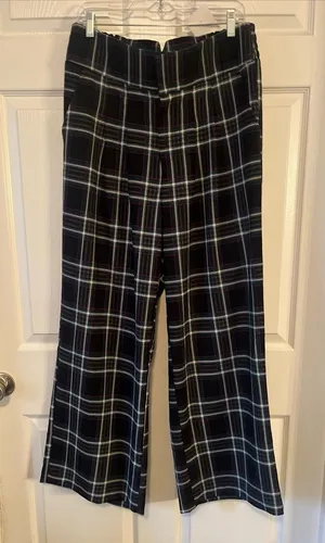 Torrid Green and Purple Plaid Wide Leg Pants thumbnail 1