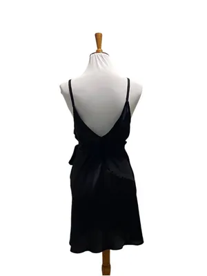 Intimately Free People Like Me Or Love Me Wrap Slip Dress Black Size XL LBD Glam thumbnail 12