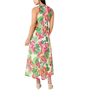 Willow Glenn Floral Sleeveless Maxi Dress Women’s Size M Hourglass Colorful thumbnail 2