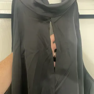 BANANA REPUBLIC BLACK LILI SATIN MINI DRESS Size XL NWOT Little Black Dress thumbnail 3