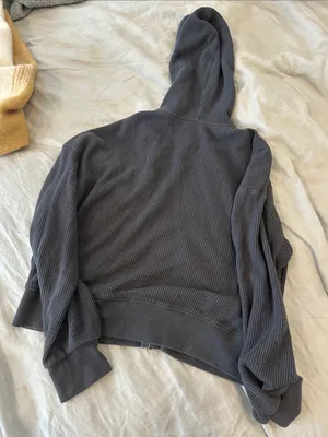 Abercrombie waffle knit crop jacket thumbnail 3