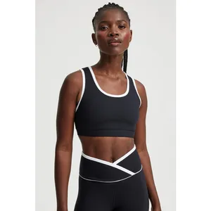 Year of Ours Black Ribbed Gym Bra Classic Racerback Active NWT XL thumbnail 8