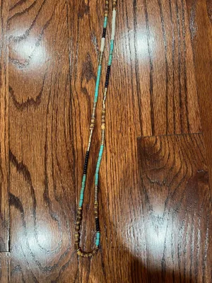 Beaded Necklace Blue thumbnail 1