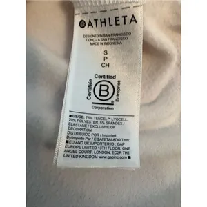 Athleta Blush Pink Pullover Sweatshirt Small Soft Lounge Athleisure thumbnail 4