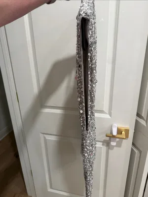 NWT Nasty Gal Silver Sequin Mini Dress thumbnail 3
