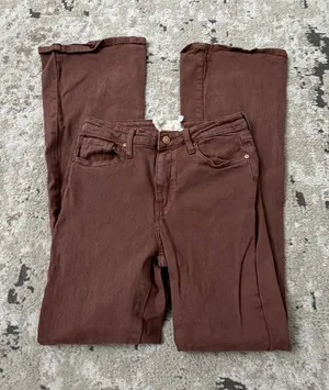 Altar’d State Brown High Rise Flare Jean Pants Size 25 thumbnail 1