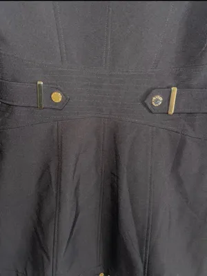 Via Spiga Black Hooded Trench Coat with Leopard-Print Lining thumbnail 6