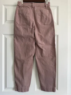 Madewell Slim Emmett Pants 25 Vintage Petal Pink Cropped Tapered thumbnail 3