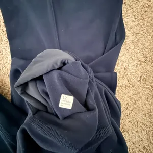 Lululemon Groove High Rise Flared Pants with pockets size 12 true navy thumbnail 6