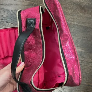 Juicy couture sparkly pink makeup cosmetic bag thumbnail 6
