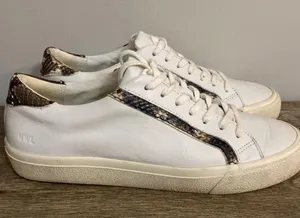 Madewell womenswhite low top leather sneakers size W-9 M-7.5 thumbnail 4