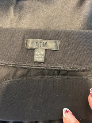 ATM Anthony Thomas Melillo 100% Silk A line Skirt Black Size X-Small thumbnail 4