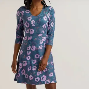 Title‎ Nine Dream 3/4 Sleeve Orange Floral Athletic Mini Dress Women’s Sz S thumbnail 3