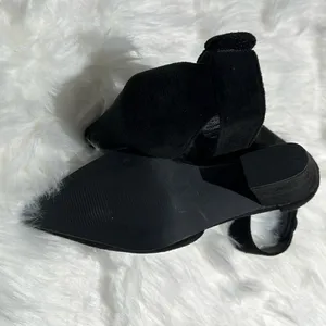 Black Suede Ankle Strap Platform Heels Size 7. B78‎ thumbnail 9