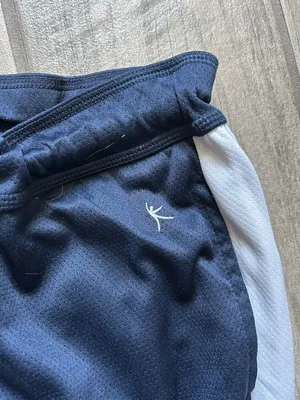 Danskin Now Navy Track Joggers with White Side Stripes thumbnail 3