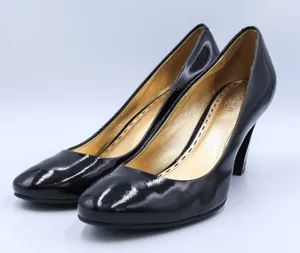 Coach Sheri Patent Leather Pumps Women 9B Black Round Toe Block Heel A3945 F2080 thumbnail 1