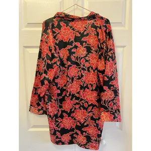 VS victorias Secret Gold Label Vintage Floral Button Down LS‎ Sleep Shirt SZ M thumbnail 7