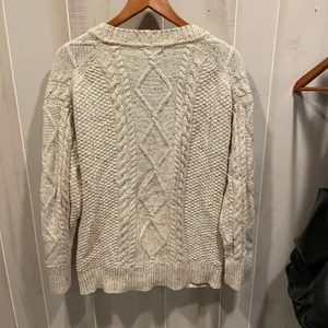 Cute J.Crew creamy oatmeal rainbow speckled shaker knit cardigan sweater pockets thumbnail 2