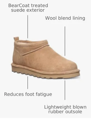 Bearpaw Women’s Super Shorty Wide Iced Coffee Size 8 New 360 Wide BearCoat thumbnail 3