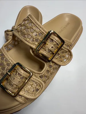 Banana Republic Double Strap Buckle Sandel in blonde New with Tag S-545 Sz 7.5 thumbnail 2