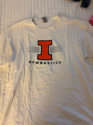 Fighting Illini tshirt White Size L thumbnail 1
