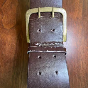 Free People Vintage Brown Wide Studded Belt thumbnail 7