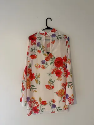 Lulus Floral Long Sleeve Mini Dress thumbnail 3