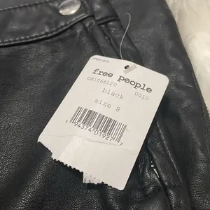 Free People Kaelin Vegan Leather Pants Biker Moto Edgy Punk High Waist Leggings thumbnail 4