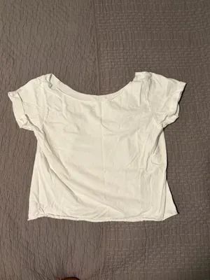 Brandy Melville John Galt Top “One Size Fits All” Radio Silence Back in the USA Off the Shoulder T-Shirt Gentley Worn thumbnail 2